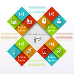 Infographic square elements