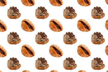 Seashell  seamless pattern