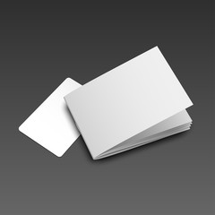 businesscard brochure mockup black