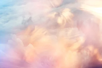 Abwaschbare Fototapete Hell-pink abstrakter aquarellhintergrund sonnenuntergang himmel orange lila