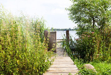 Fototapety  idylliczna przystań na Schaalsee