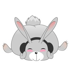 Кролик с  наушниками