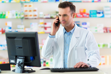 Pharmacist in drugstore

