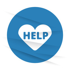 White Defibrillator  icon label on wrinkled paper