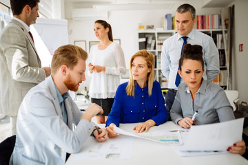 Fototapeta premium Busy office life