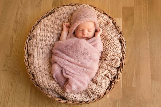 Baby In Basket