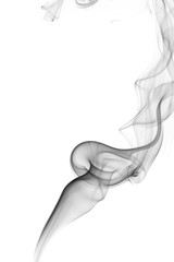 Abstract gray smoke from the incense.