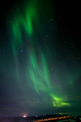 Fototapeta na wymiar Northern Lights Southern Iceland