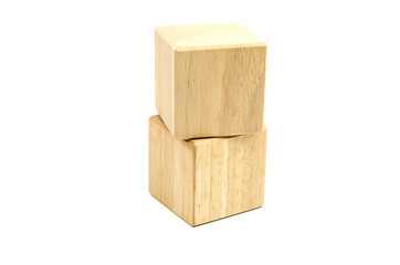 wooden cube block