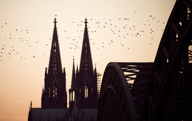 Kölner Dom bei Nacht