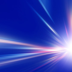 Abstract image of speed motion on the road.