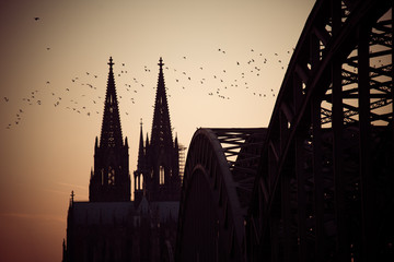 Kölner Dom bei Nacht