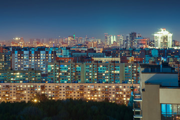 Fototapeta na wymiar St. Petersburg at night southwest