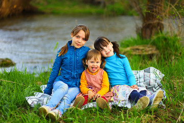 Fototapeta premium The child happy.