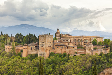 Fototapeta na wymiar Alhambra of Granada, Spain