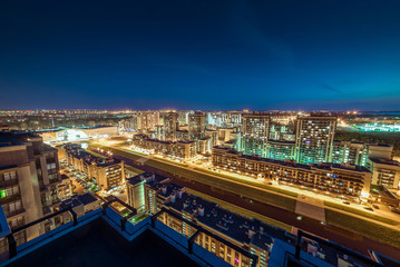 Fototapeta premium St. Petersburg at night southwest