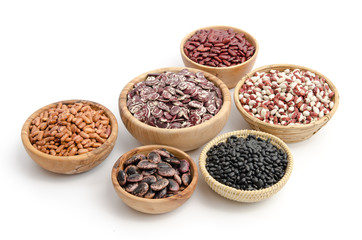 Verschiedene Trockenbohnensorten