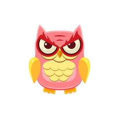 Mischievous Pink Owl