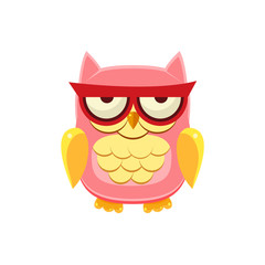 Moody Pink Owl