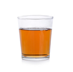 whiskey glass on white background