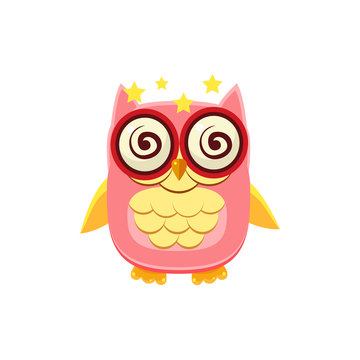 Dizzy Pink Owl