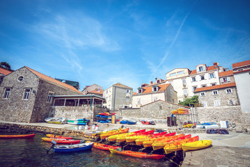Fototapeta na wymiar Kayak in Dubrovnik, Croatia