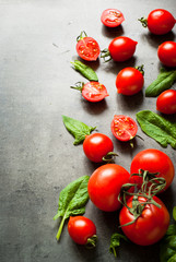 Organic fresh vegetables.