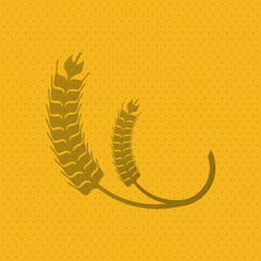 Wheat icon. grain design. Agriculture concept