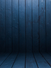 blue wooden board background