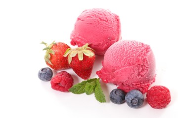 berry fruit ice cream