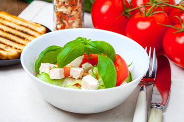 Fresh mediterranean salad.