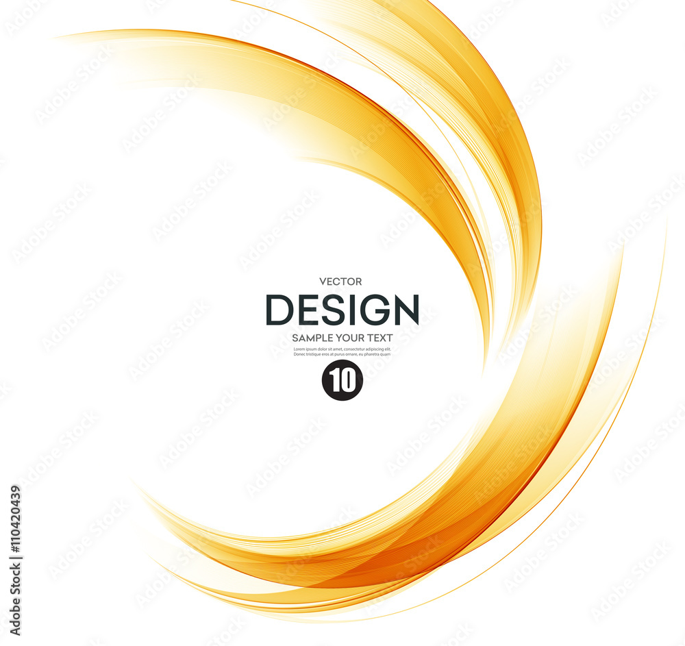 Aufkleber Abstract color wave design element