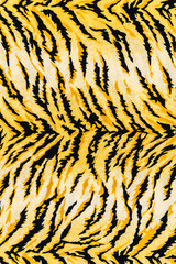 texture of print fabric striped tiger