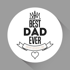 Fathers day concept. celebration design. Greeting icon