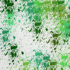 Акварельный абстрактный  цветной рисунок разноцветные пятна, разводы и брызги. Нежные весенние цвета на белом фоне.