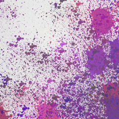 Акварельный абстрактный  цветной рисунок разноцветные пятна, разводы и брызги  на белом фоне.. Нежные весенние цвета.