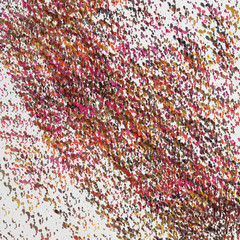 Акварельный абстрактный  цветной рисунок разноцветные пятна, разводы и брызги на белом фоне. . Нежные весенние цвета.