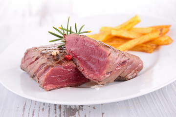 beef and french fries