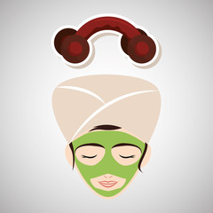 Spa center design. health icon. Isolated illustration