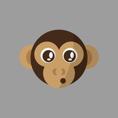 Animal face design. cartoon icon. vector illustration