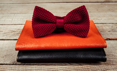 Accessories: butterfly, ties, cufflinks, for a classic suit