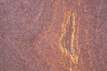 Rust on metal surfaces Caused by a reaction of metal and air hum