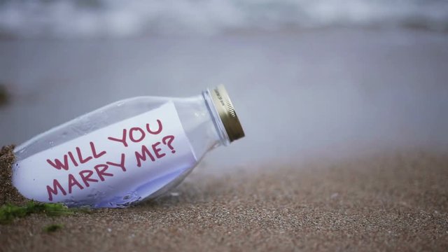 overseas opportunitiesarriage proposal in a bottle washed ashore