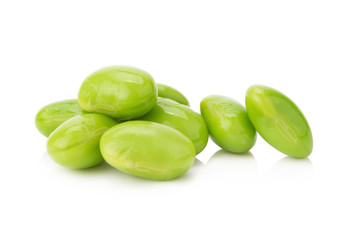 boiled green soy beans
