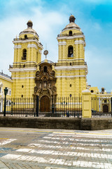 Fototapeta premium The baroque style Monastery of San Francisco in Lima