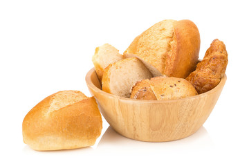 bread isolated on white background