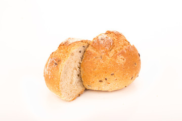 bread isolated on white background