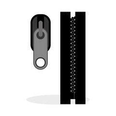 Zip design. Zipper icon. Clothing concept