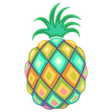 Pineapple Pastel Colors