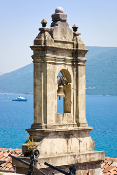Bells of the medieval church in Herceg Novi town, Montenegro